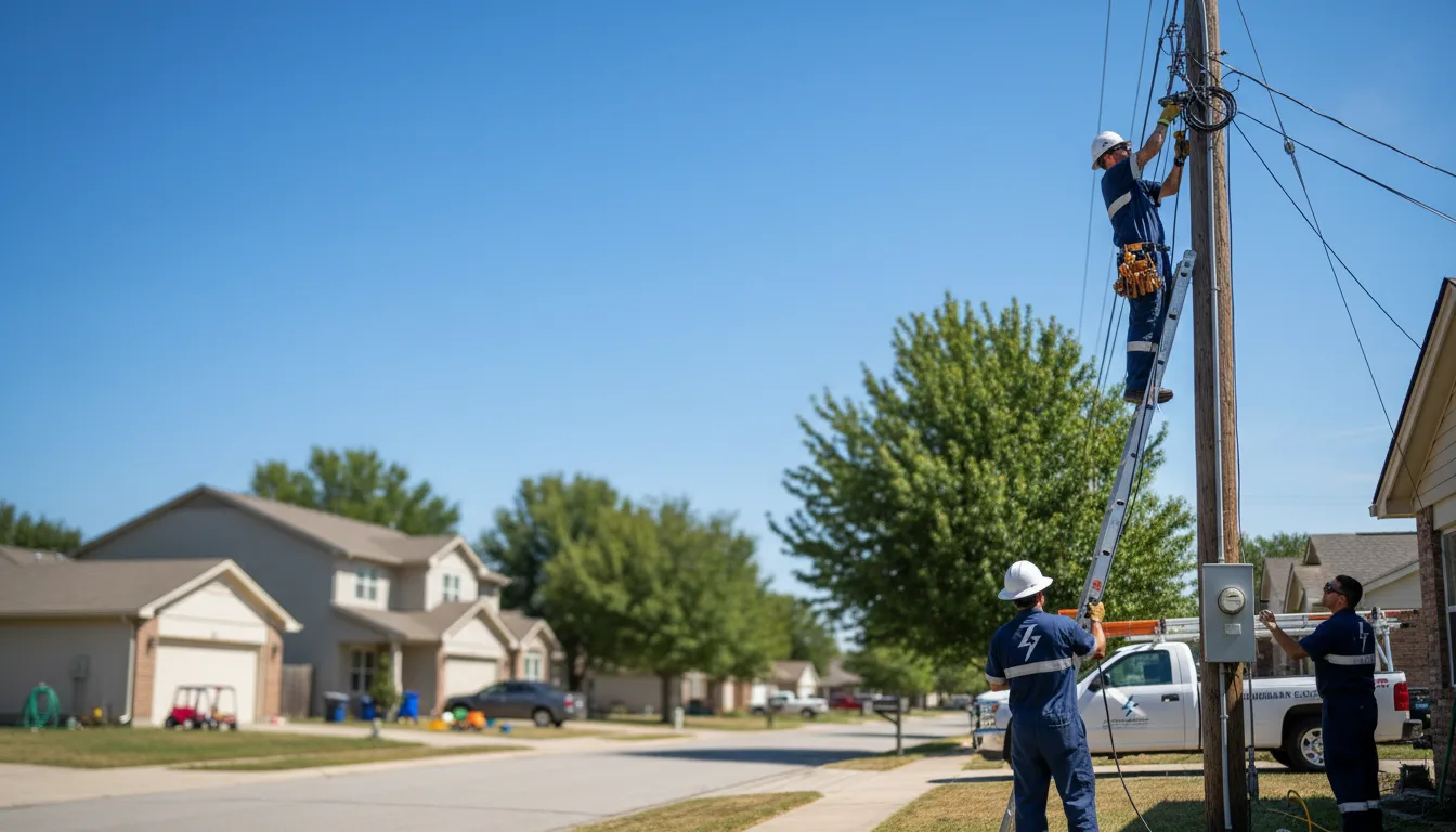 Residential electrician providing installation services in Jonesburg, MO